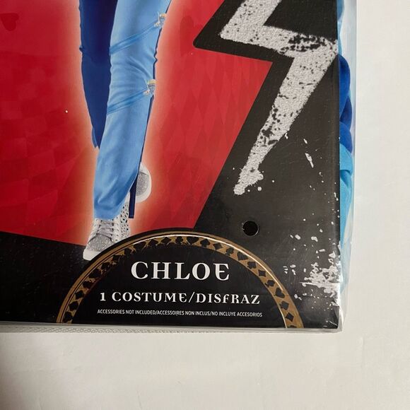 NWT DISNEY Descendants 4 The Rise of Red Chloe Costume Girls XL 14-16 NIP Hallow - Picture 12 of 15